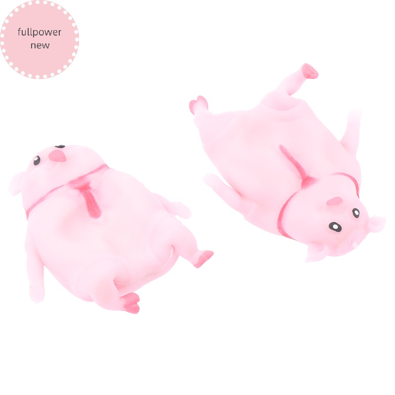 Fullpowernew Đồ Chơi Nắn Bóp Đàn Hồi Giảm stress Hình Chú Heo Hồng