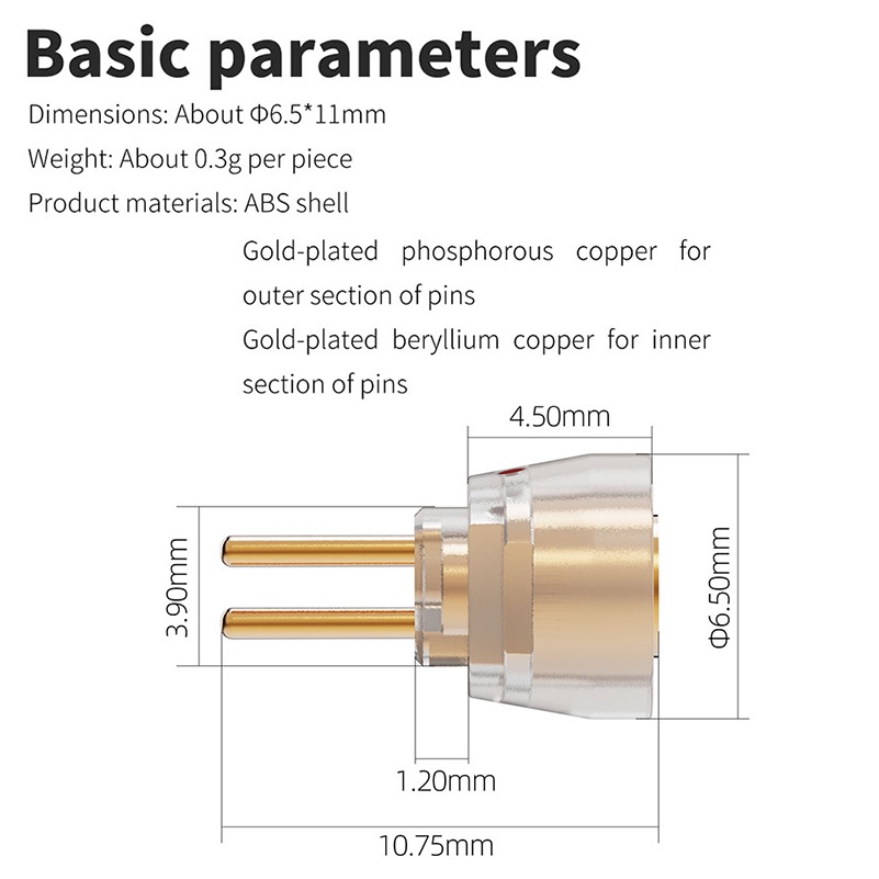 Fiio Đầu Chuyển Đổi lc-78a mmcx female Sang 0.78mm 2 pin Cho fd11 fh11