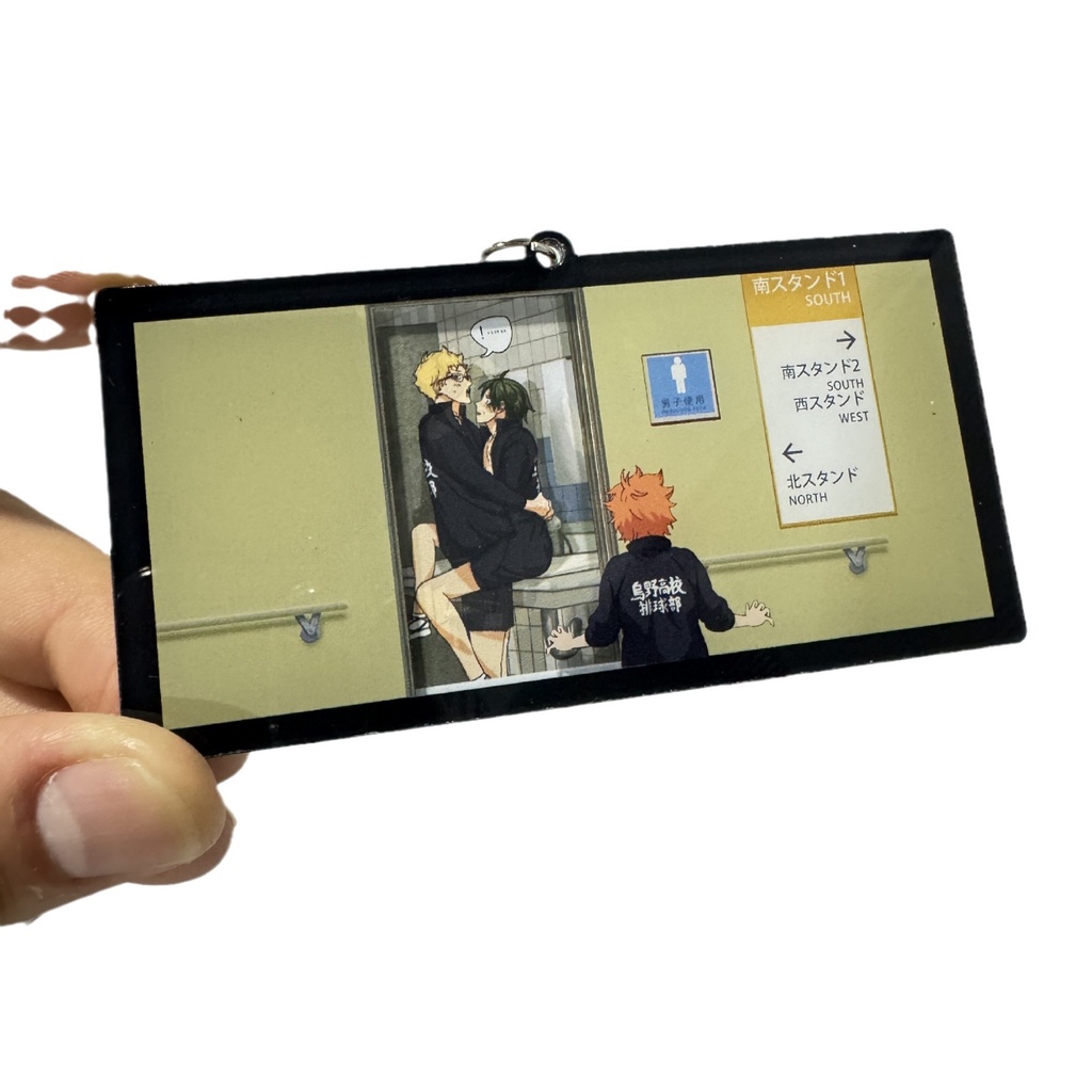 Ere1 anime haikyuu!! Móc Chìa Khóa Hình Tuần Lộc hinata shouyou Tskishima kei Dễ Thương