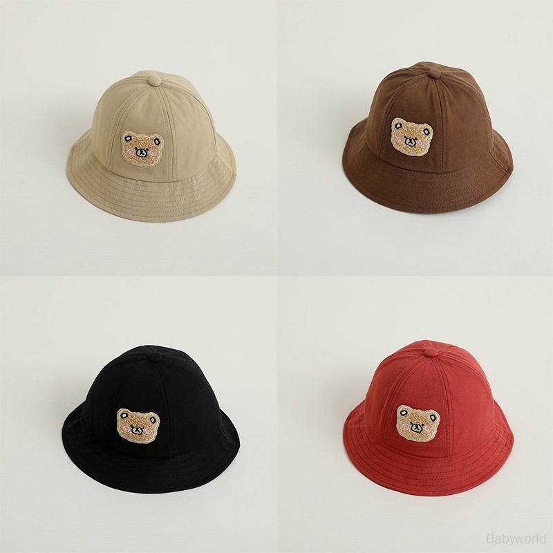 Mũ Xô Hình Gấu Hoạt Hình Chống Nắng Dành Cho Bé Trai Bé Gái