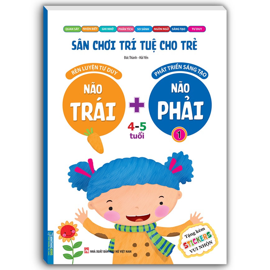 Sách - Combo 2c -  Sân chơi trí tuệ cho trẻ - Não trái + Não phải 4 - 5 tuổi