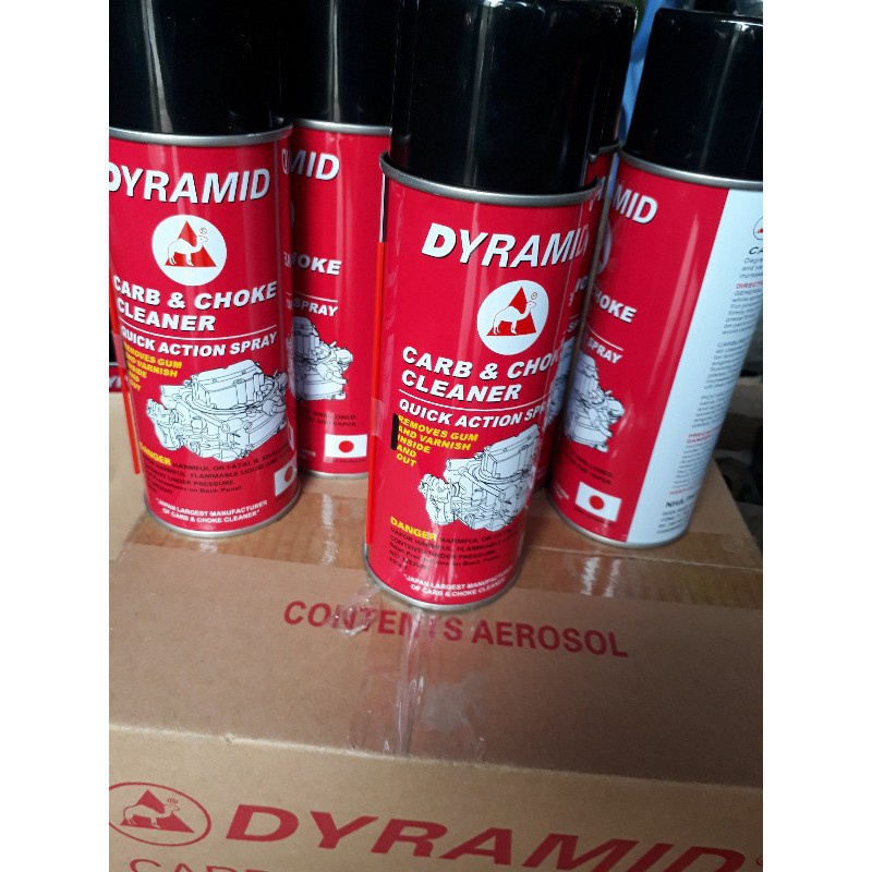 Chai Xịt chế hòa khí DYRAMID , Bình xăng con ,vệ sinh kim phun, buồng đốt ,  450ml chính hãng