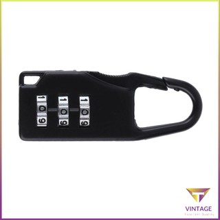 Security 3 Combination Travel Suitcase Luggage Bag Code Lock Zipper Padlock [H/11]