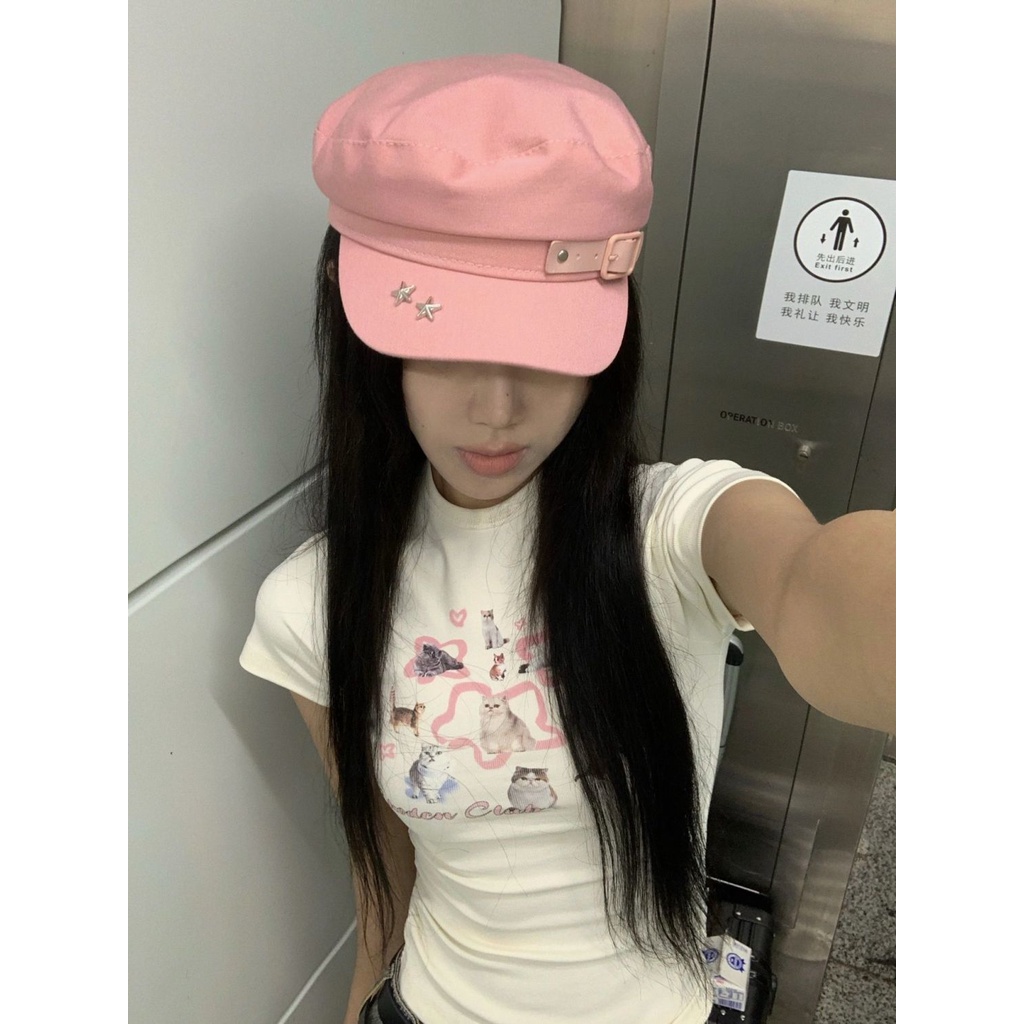 Áo Thun Tay Ngắn Trễ Vai Màu Trắng Ngọt Ngào Phong Cách Mỹ Thời Trang Mùa Hè Cho Nữ