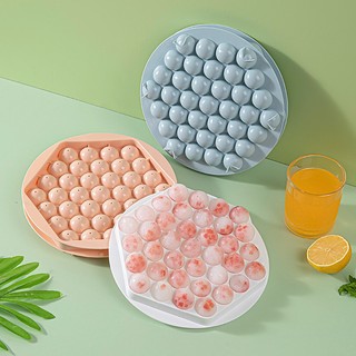 In Stock# round Chessboard Ice Cube Tray Ice Cube Mold Ice Hockey Ice Maker Ice Pack Ice Maker Artifact with Lid Household Ice Making 12cc