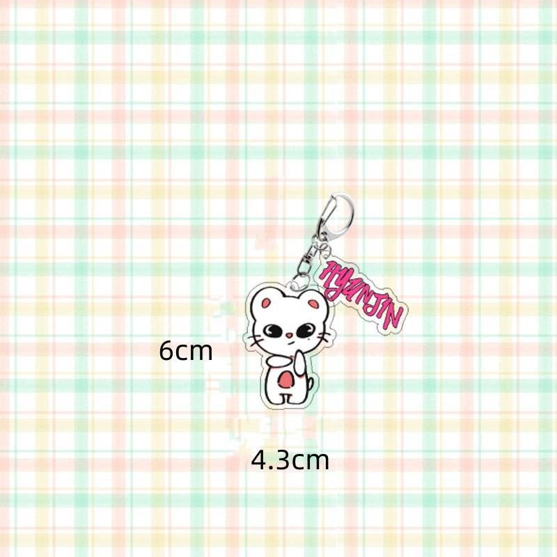 Ye straykids Sk Zoo Phụ Kiện Móc Khóa acrylic bang chan know seo chang-in felix han seung min Hy Junjin