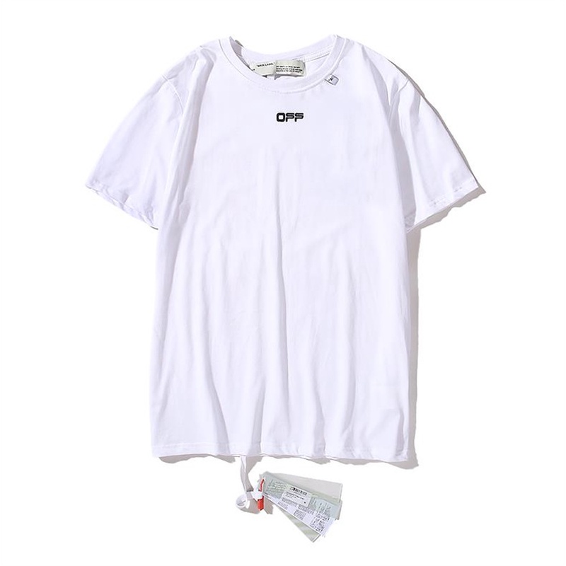 Áo Thun Cotton Ngắn Tay In Logo OFF Hợp Thời Trang