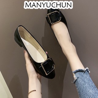 MANYUCHUN Giày Búp Bê Da Cao Cấp Phong Cách Pháp Thanh Lịch Dành Cho Nữ da mềm Sal thời trang công sở đẹp cao cấp Màu sắc đa dạng Phong cách đơn giản Thời thượng Đa màu sắc FBL23C04HL 49Z231205
