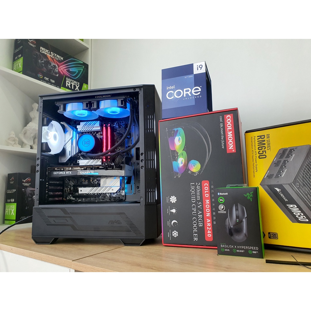 Xả kho Tản nhiệt nước AIO Coolmoon ICEMOON 240  Standard ,ARGB 5V | Support All Socket Intel/ AMD....