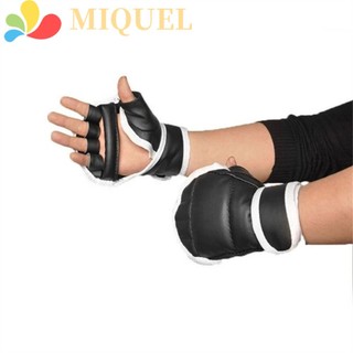 Găng tay đấm bốc nửa ngón bằng da pu cho nam