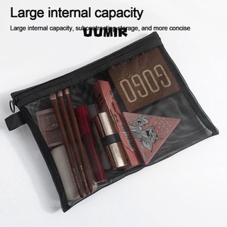 UUMIR Túi Lưới Đựng Mỹ Phẩm Trong Suốt Có Khóa Kéo Tiện Lợi Khi Đi Du Lịch