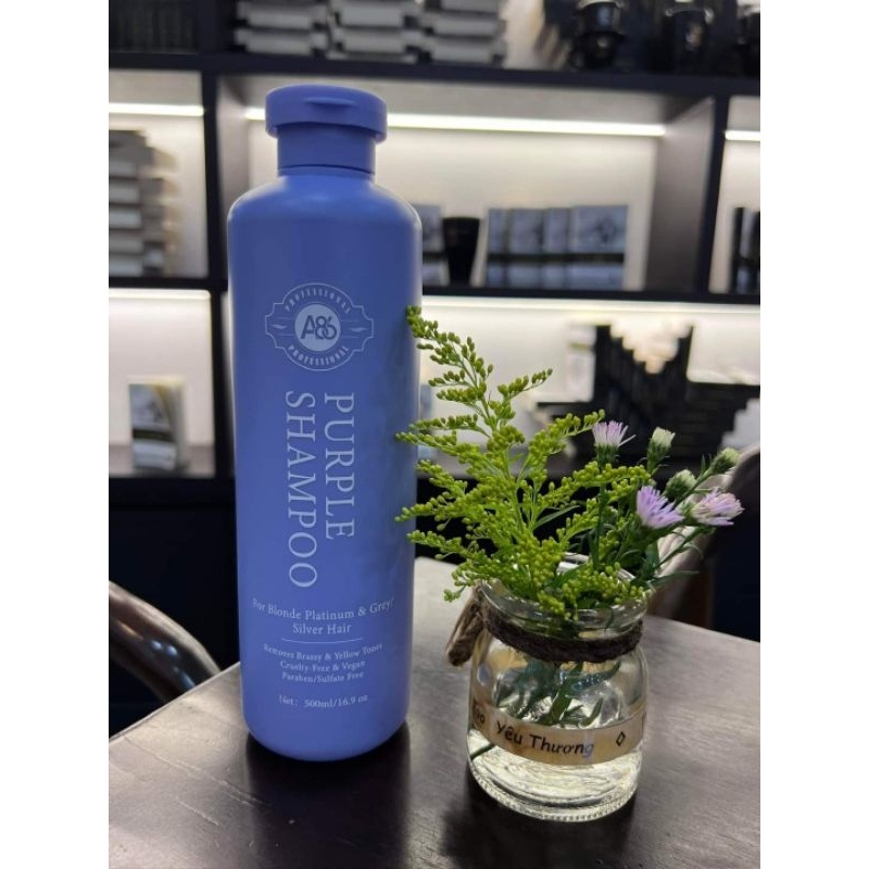 Dầu gội tím khử vàng A86 Purple Shampoo 500ml