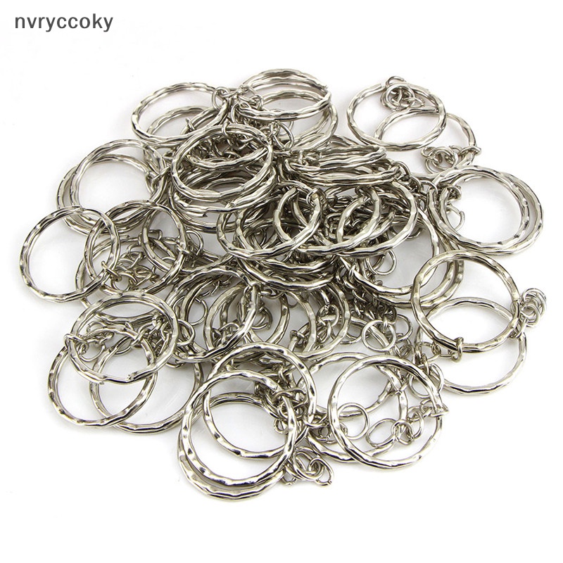 Set 50 Vòng Bạc Bóng 25mm Dùng Làm Móc Khóa diy