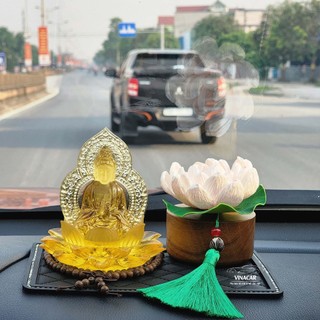 Tượng phật bà quan thế âm lưu ly để taplo xe hơi, tượng mẹ hiền quán thế âm trang trí ô tô, quan thế âm bồ tát