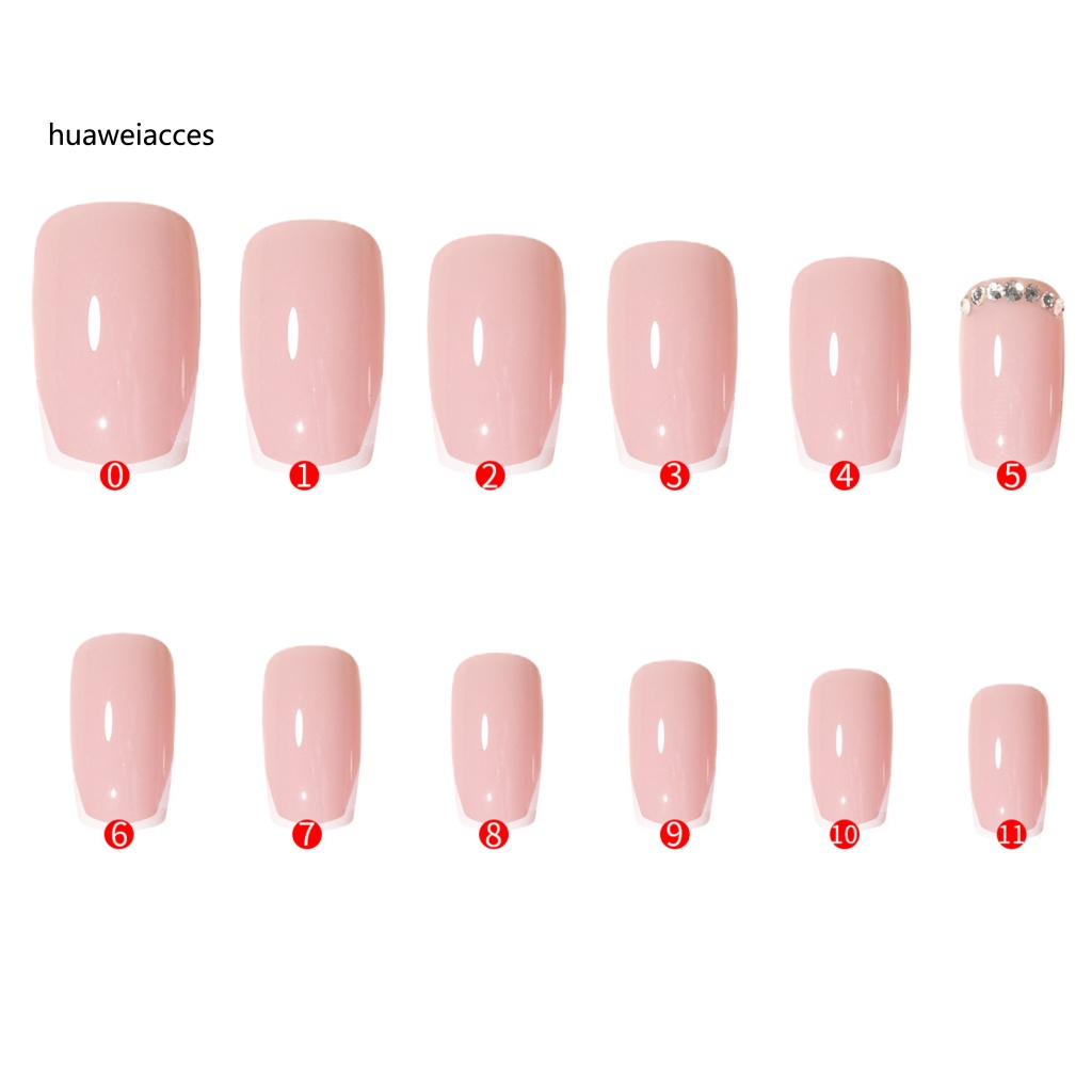 Bộ 24 Móng Tay Giả Bằng abs Chống Phai Màu Sắc Sống Động Kèm Keo Dán