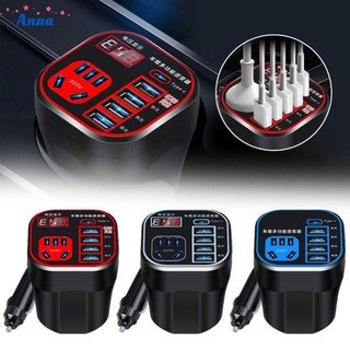 Efficient charging car power inverter 12v24v24v to 220v with 4 usb ports charger