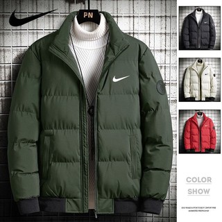 Áo khoác phao cotton dày dặn chống gió cổ đứng giữ ấm mùa đông phong cách mới cho nam