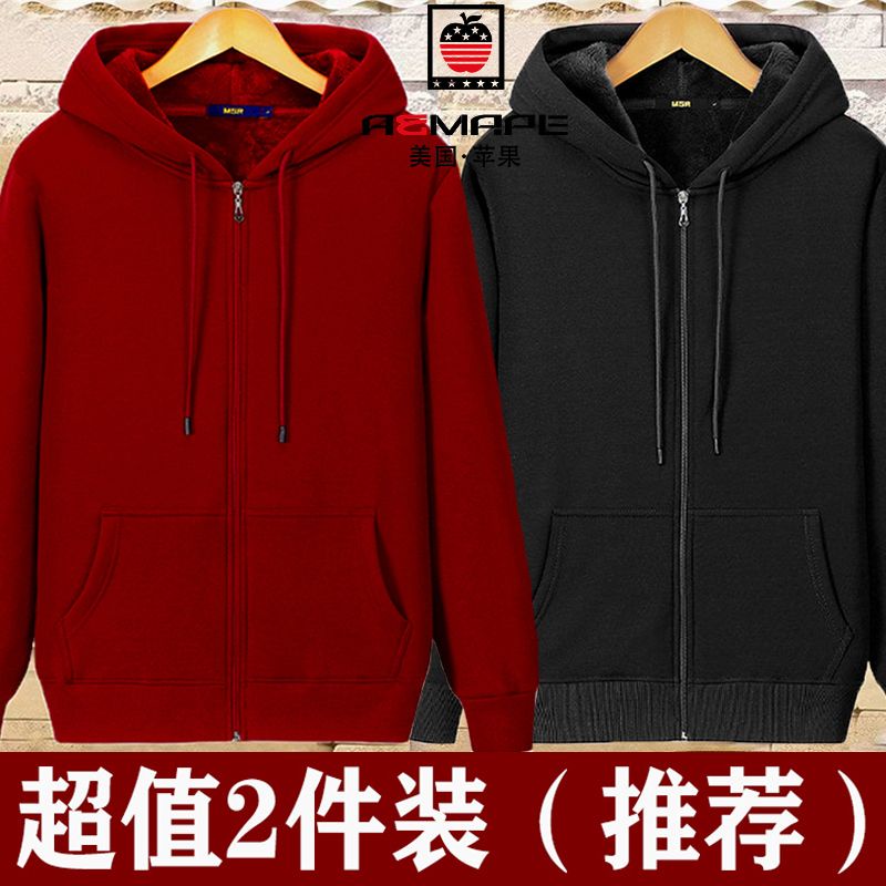 Áo Khoác cotton Dày Dặn Chống Gió Có Nón Hình Quả Táo Mỹ Mùa Thu Đông Cho Nữ