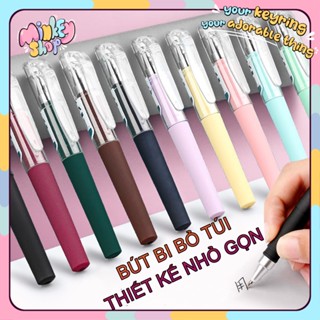  Bút Bi bỏ túi tiện lợi bút nhỏ gọn ngòi 0.5mm nét chữ đẹp MÀU MỰC ĐEN mau khô mang kèm với sổ tay -MINKEY 