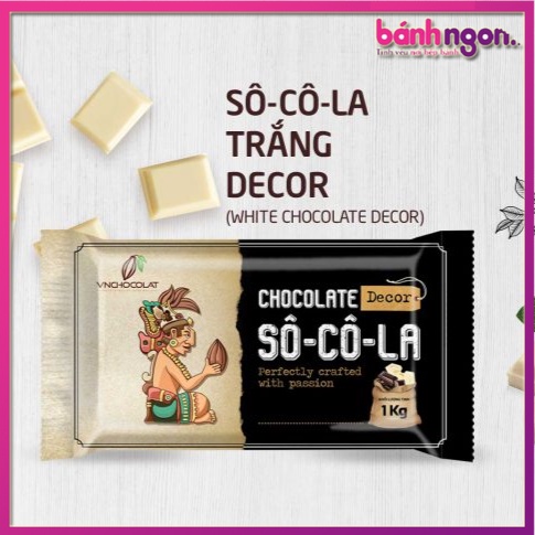 Socola Compound Trắng\chocolate Compound Trắng Decor 1kg