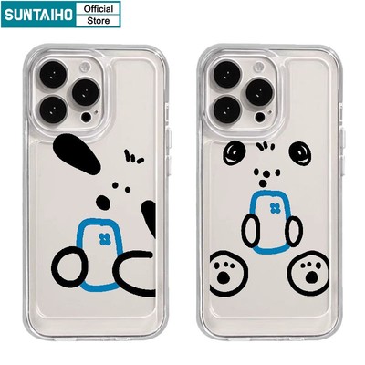 Suntaiho Ốp Điện Thoại tpu Mềm Chống Sốc In Hình Chú Cún Cho iphone 15 14 12 13 11 pro max ip 7 8 plus x xs xr xs max