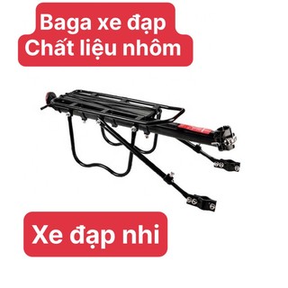 Baga xe đạp , ghế sau xe đạp chất liệu nhôm .