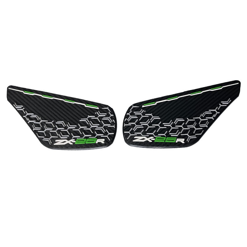 Thích Hợp Cho Kawasaki ZX25R ZX-25R 21-22 Sửa Đổi Bình Nhiên Liệu Dán Chống Trơn Trượt Cao Su Sợi Carbon Họa Tiết Dán