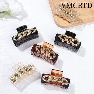 VMCRTD chain hair claws tool make up elegant crab hair clip