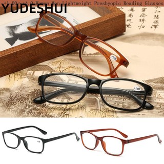 YUDESHUI Kính Đọc Sách Gọng Nhựa Siêu Nhẹ + 1.00 ~ + 4.0 Diopter Siêu Nhẹ Nhiều Màu Sắc Cho Nam Và Nữ