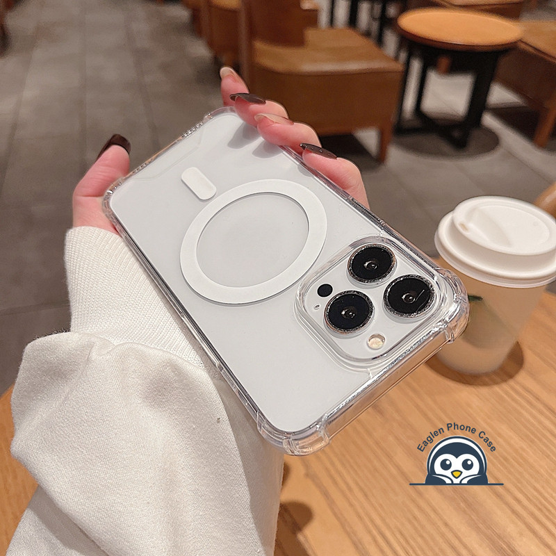 Ốp Điện Thoại Trong Suốt Sạc Từ Tính Mới Cho Motorola MOTO Edge 50 Fusion Ultra 40 Pro Neo G42 G32 G