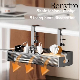  Benytro Dưới Giá Để Đồ Kệ Thép Carbon Khay Quản Lý Cáp Phụ Kiện Bảo Quản Không Khoan Dưới Bàn Làm Việc Dây Sắp Xếp 