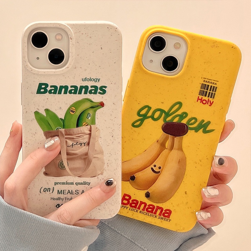 Ốp Điện Thoại Hình Quả Chuối Ngộ Nghĩnh Chống Rơi Cho iphone11 12 13 pro max x xr xs max se 7 plus 8 plus 14 pro max