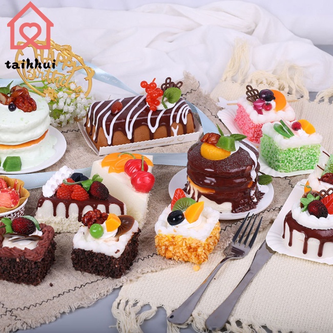 Đồ trang trí Bánh Trái Cây Nhân Tạo Trang Trí Chụp Hình