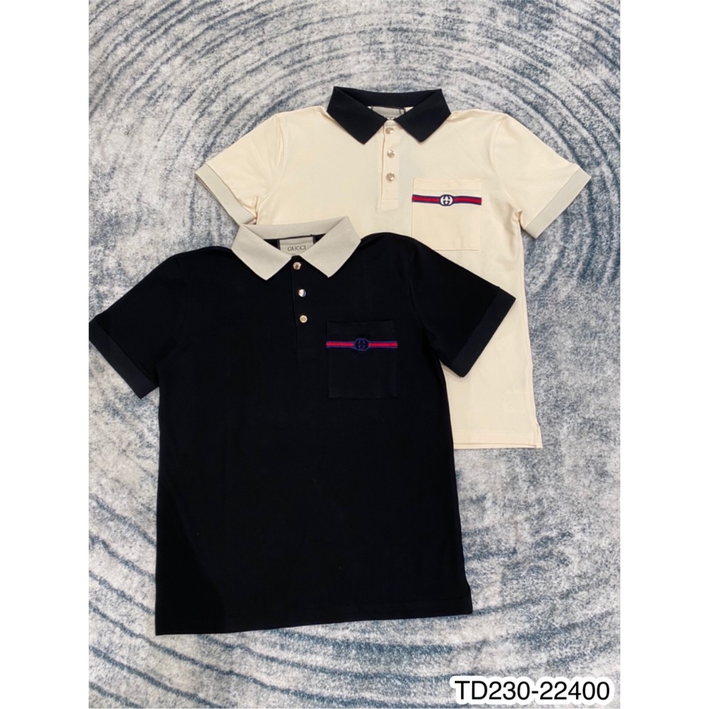Áo polo nam G.C túi thêu logo siêu đẹp - Áo polo nam cotton be basic hot hit