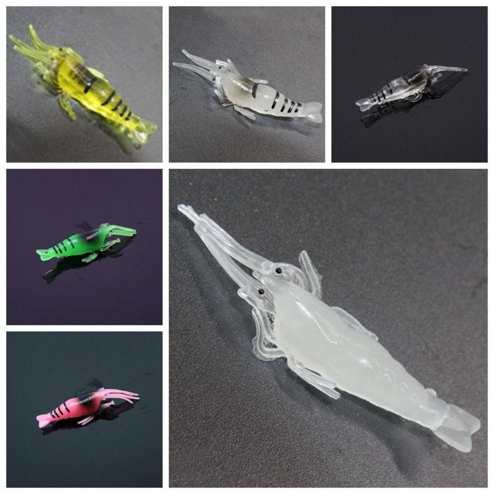 Bộ 10 Mồi Tôm Giả Câu Cá Bằng silicone 4cm