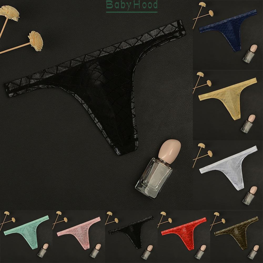 Men See Through Jockstrap Bulge Low Rise G-String Thong Briefs Underwear Panties#BBHOOD