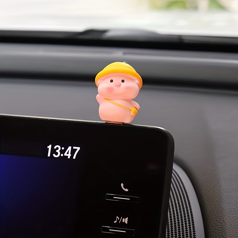 Set 4 Đồ trang trí Chú Heo mini Dễ Thương Dùng Để Trang Trí Màn Hình Máy Tính / Ô Tô