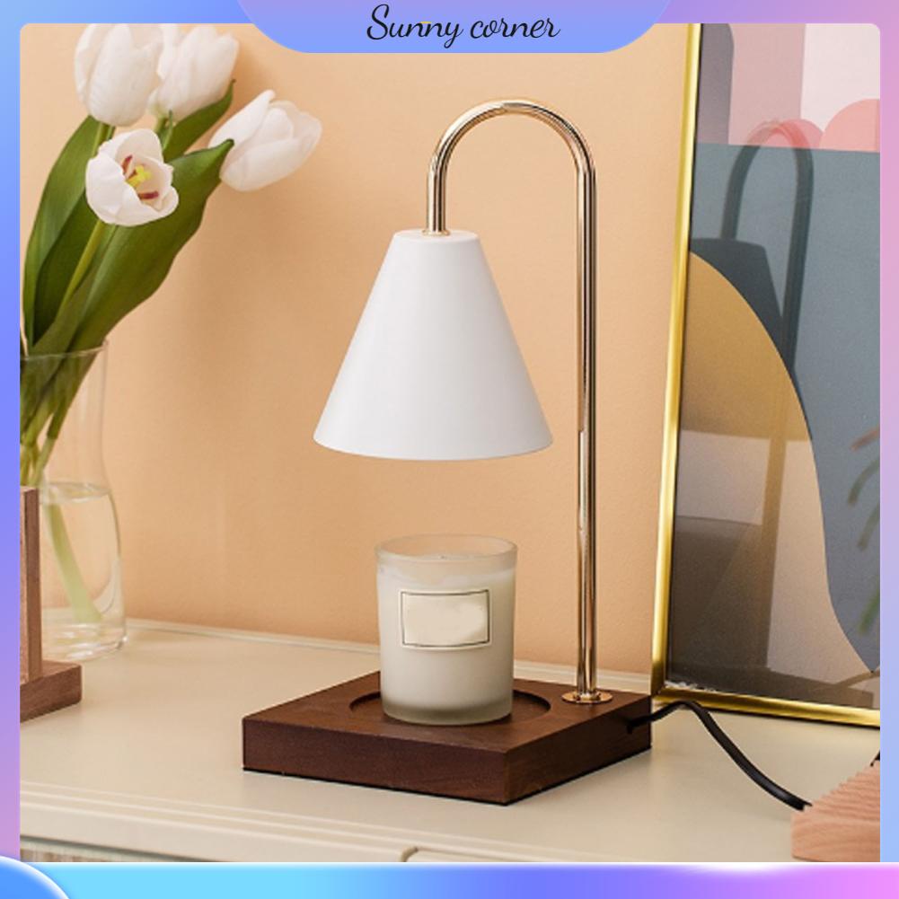 Sunny corner Có hàng sẵn Đèn sưởi ấm nến không khói có thể điều chỉnh độ sáng Trang trí đèn thơm nóng chảy cho phòng ngủ EU 220V