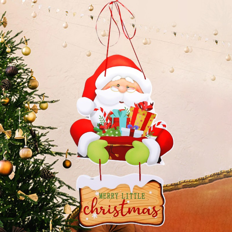 Phụ Kiện Trang Trí Giáng Sinh Hình Người Tuyết / Ông Già Noel Hoạt Hình