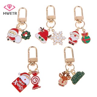 Móc khóa hình ông già noel / tuần lộc / bông tuyết / tuần lộc dễ thương vui nhộn mới