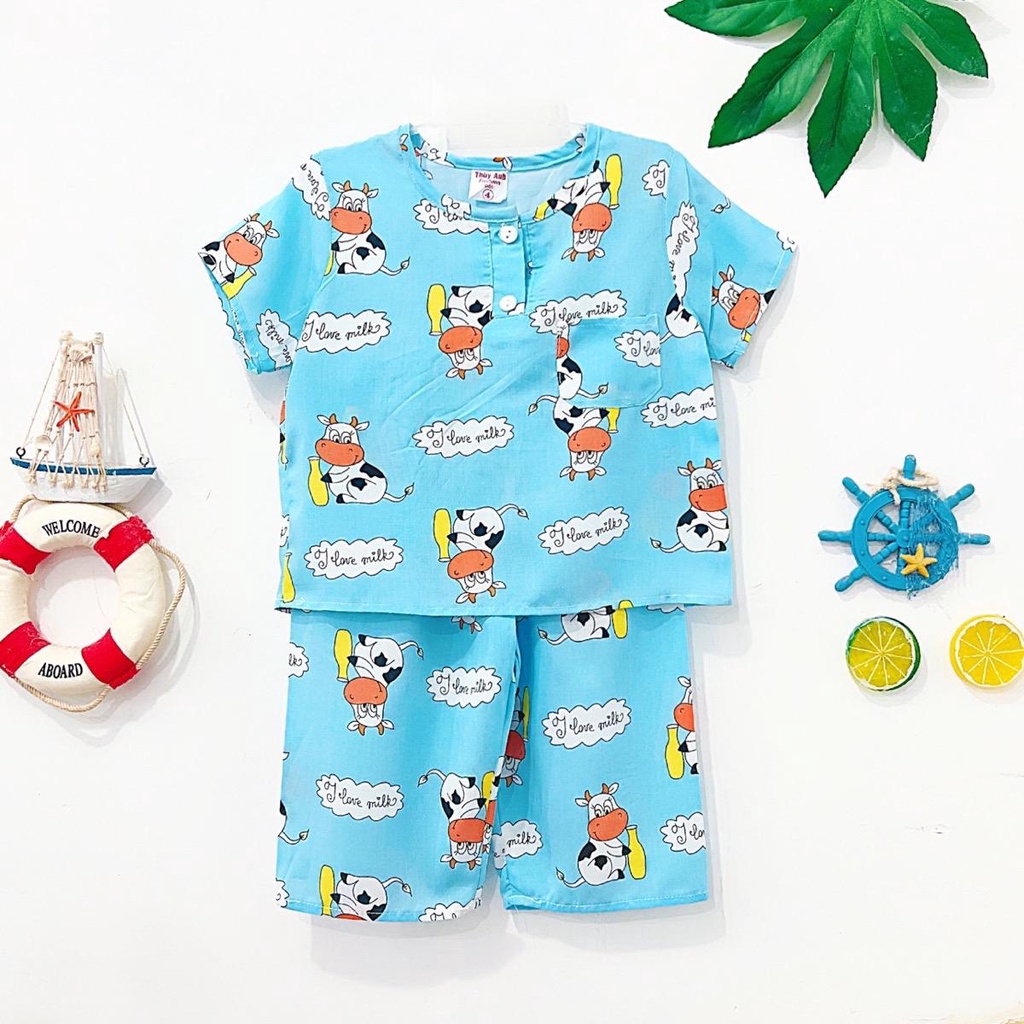 TOLEXINH  bộ tay ngắn quần dài bé trai vải loại 1