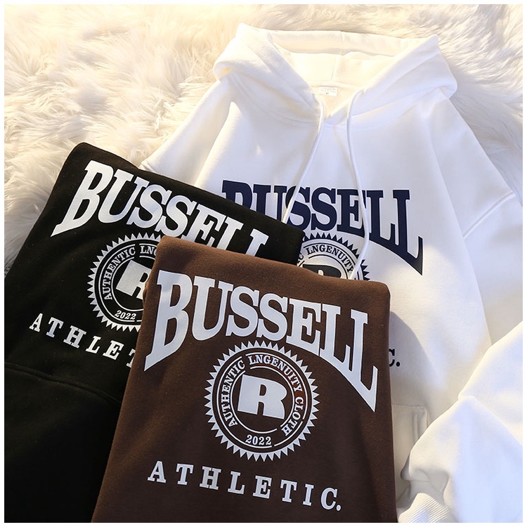 Áo Khoác hoodie Tay Dài In Chữ Thời Trang Đường Phố hip hop Đường Phố Mỹ Dành Cho Nam Cỡ Lớn