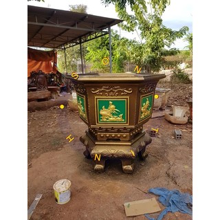 Sơn chậu cảnh kiểng nhũ đồng vàng 908 hệ nước Yes Paint 850g