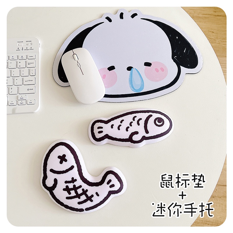 Đệm Cổ Tay Sử Dụng Chuột Máy Tính Bằng silicone Hình Cá mini Dễ Thương