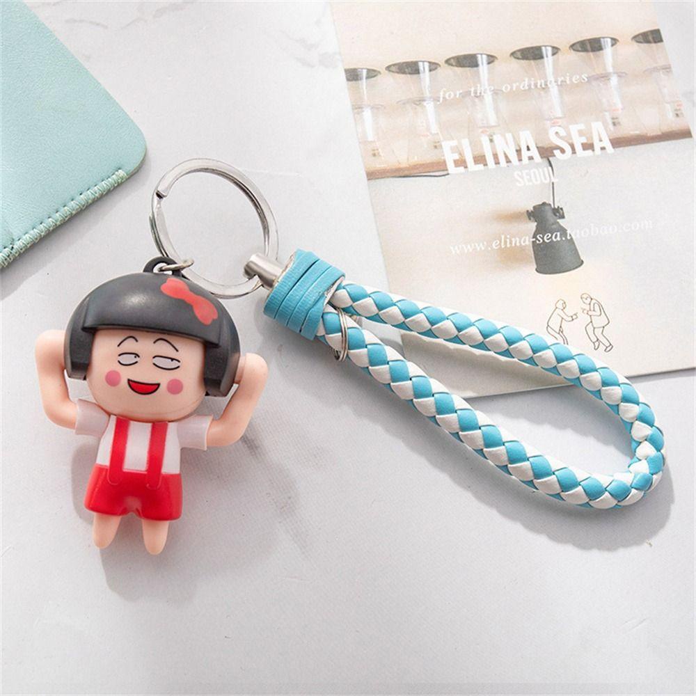 Pewany maruko Móc Khóa Búp Bê anime Thủ Công Thay Đổi Khuôn Mặt chibi maruko-chan Quà Tặng Sinh Nhật Thay Đổi Biểu Tượng Cảm Xúc Bé Gái