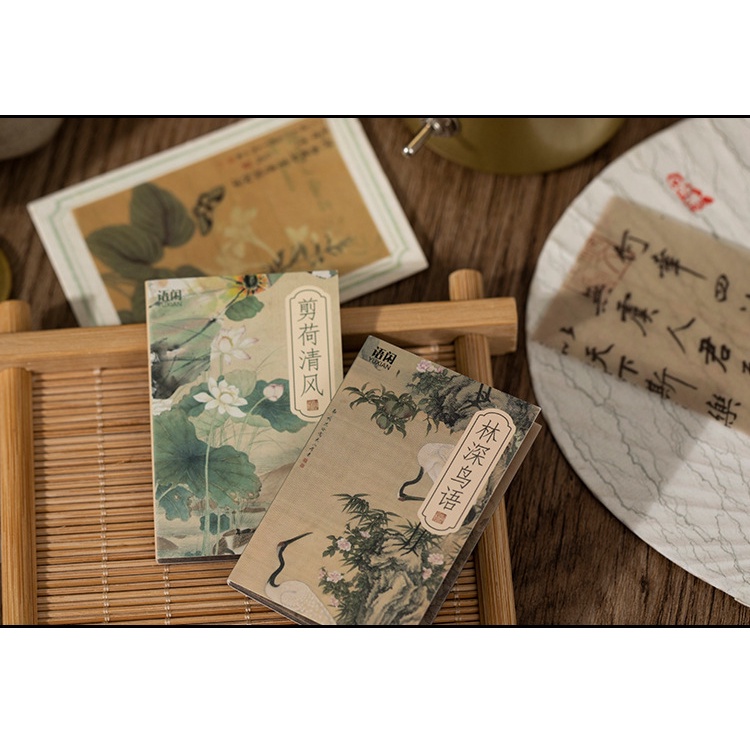 Thư Pháp Và Bức Tranh Vẽ Bằng Tay diy Như Một Cảnh Quan Với Chất Liệu Giấy Axit Hoa Mộc Mạc Cũ