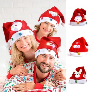 Mũ hóa trang ông già noel / tuần lộc / tuần lộc có đèn led phát sáng độc đáo