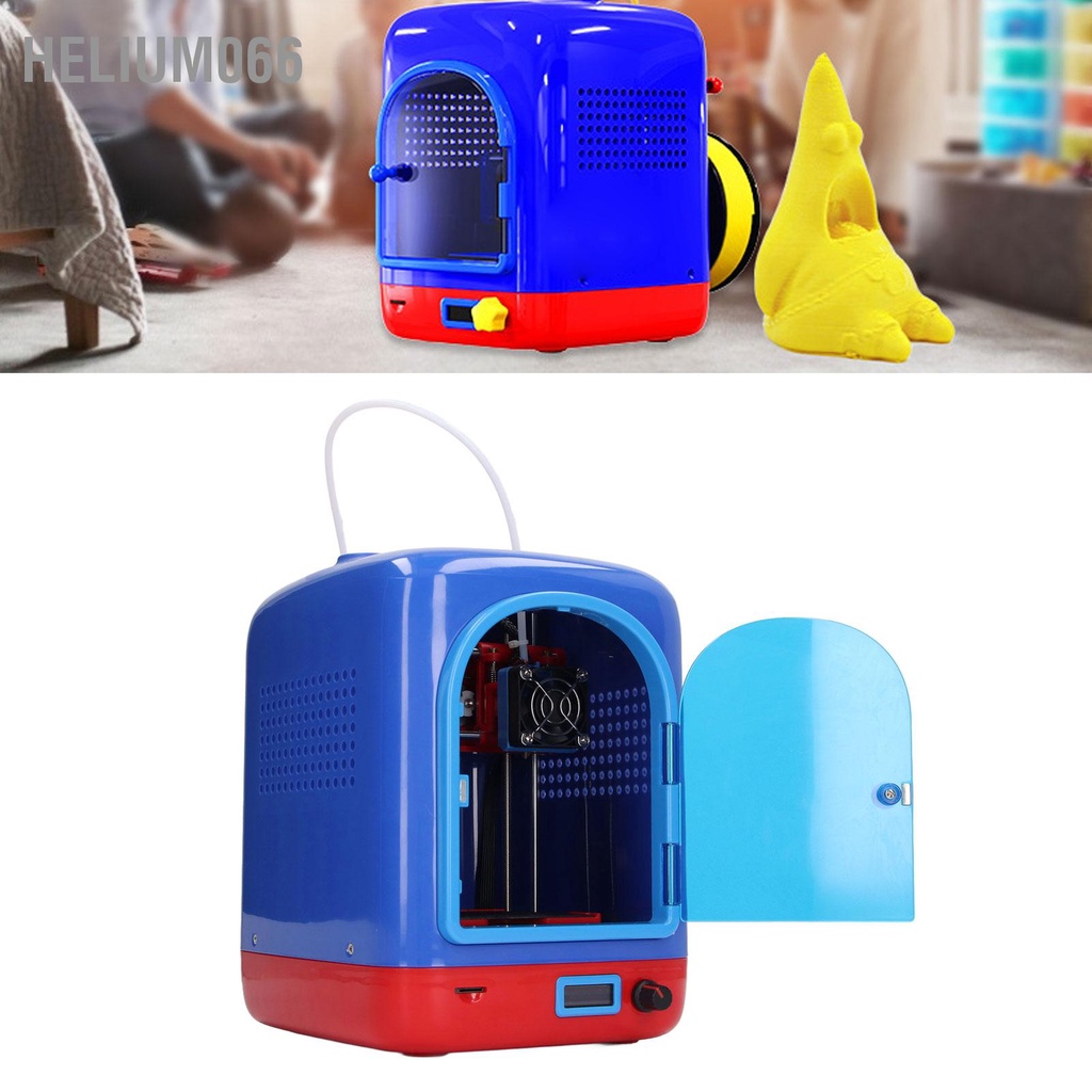 Máy in 3D mini FDM 80x80x80mm Đầu phun 0 6mm có độ chính xác cao với PLA tiêu hao để chế tạo DIY Helium066
