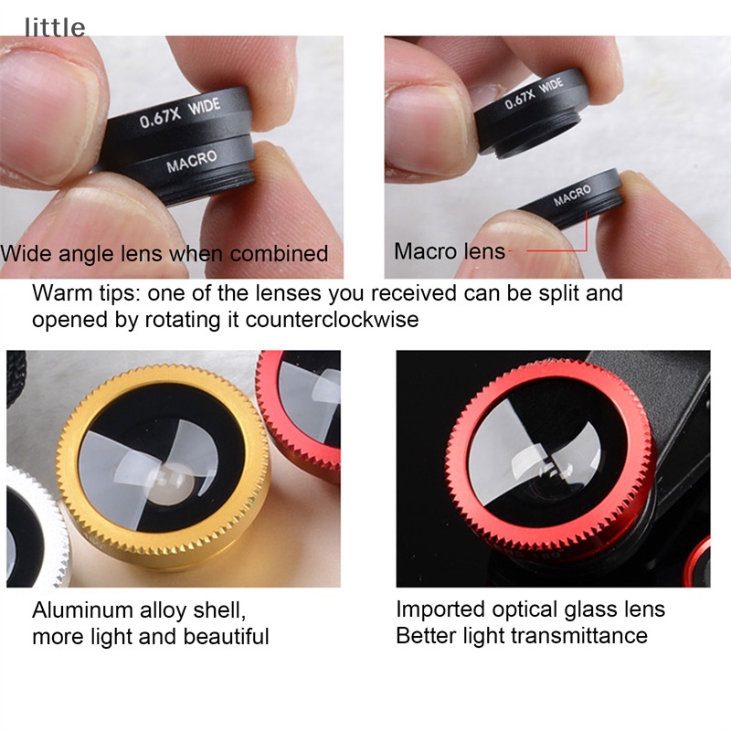 Vnlittle fish eye lens Điện Thoại Di Động Với Góc Nhìn Rộng