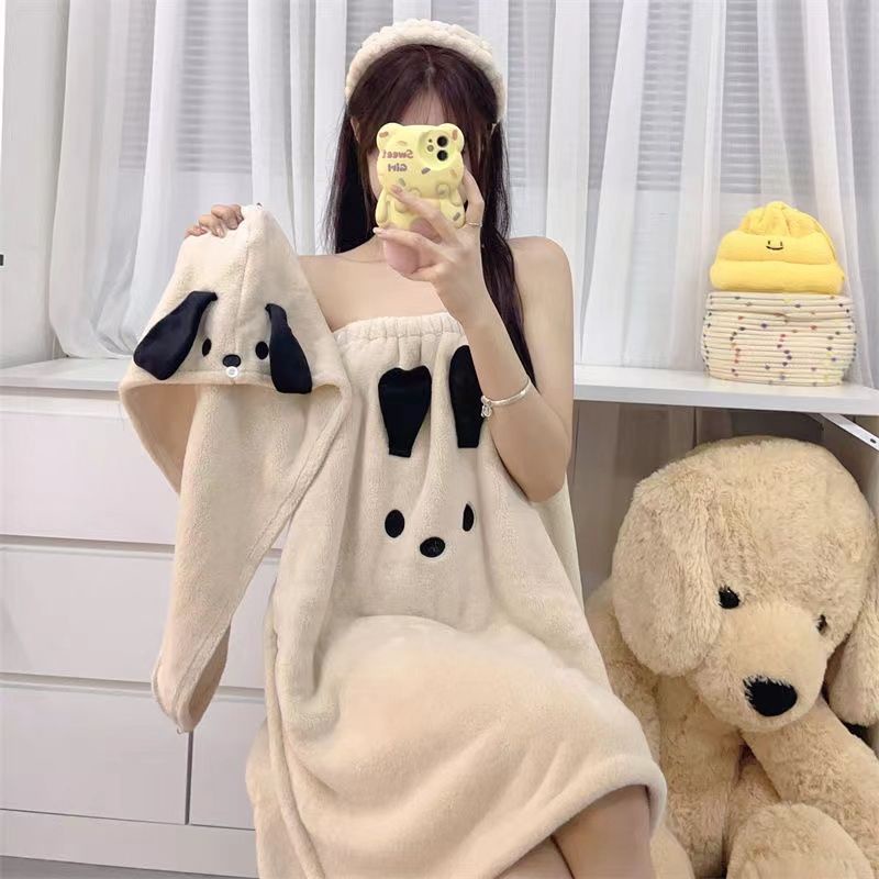 Hoạt Hình Khăn Tắm Quấn Tóc Hình Cá Xấu Xí Vui Nhộn Thấm Hút Nước Có Thể Mặc Trong Nhà Tắm cxbwfjtjz.my912